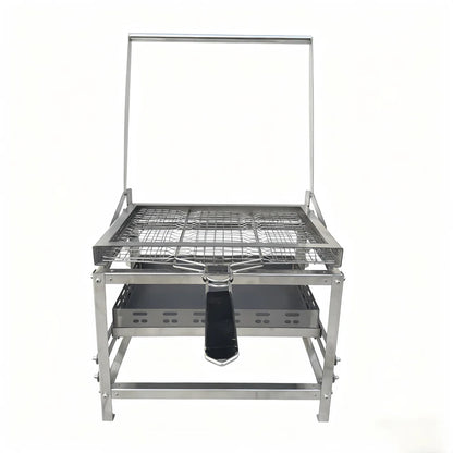 FireWave F1 — Grill Rotatif Inox Premium